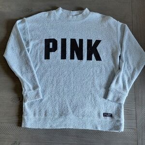 PINK Brand Blue Mock Turtleneck Textured Casual Sweatshirt. Size XS.